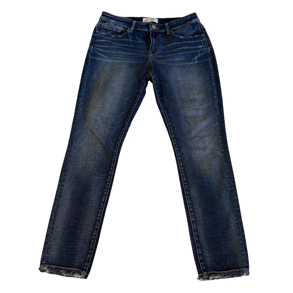 BKE Stella Skinny Jeans Womens 30x29 Blue Mid Rise Slim Fit Distressed ABK1463S